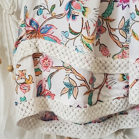 Tolani Elma Dress Floral Fringe Crochet - Picture 6 of 11